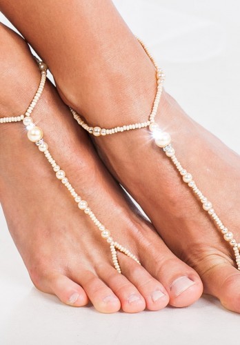 Jayla beaded barefoot sandals