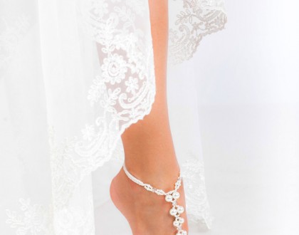Bridal barefoot sandal