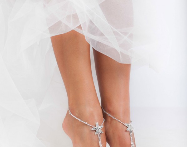 Asteria stunning Beaded barefoot sandals