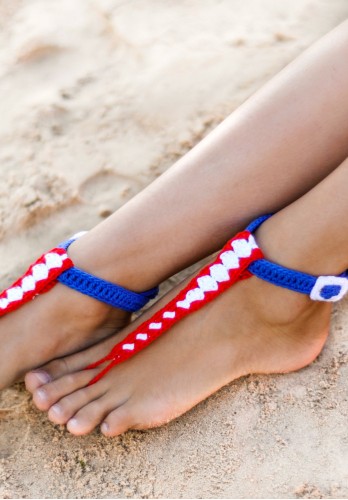 T-strap Buckle Barefoot Sandals