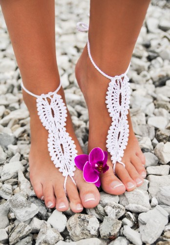 Emily Crochet Barefoot Sandals