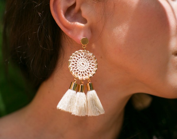 Dream catcher earrings