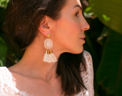 Dream catcher earrings