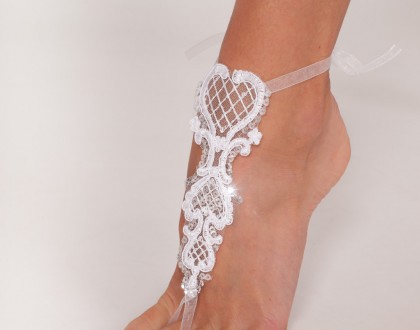 Bridal footless sandals