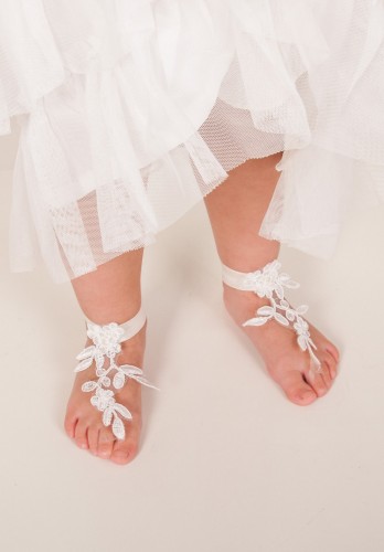 Baby Lace barefoot sandles