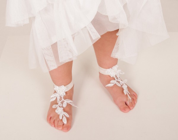 Baby Lace barefoot sandles