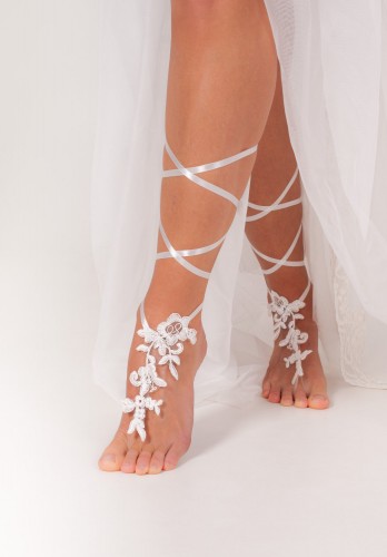 Romantic Lace barefoot sandls